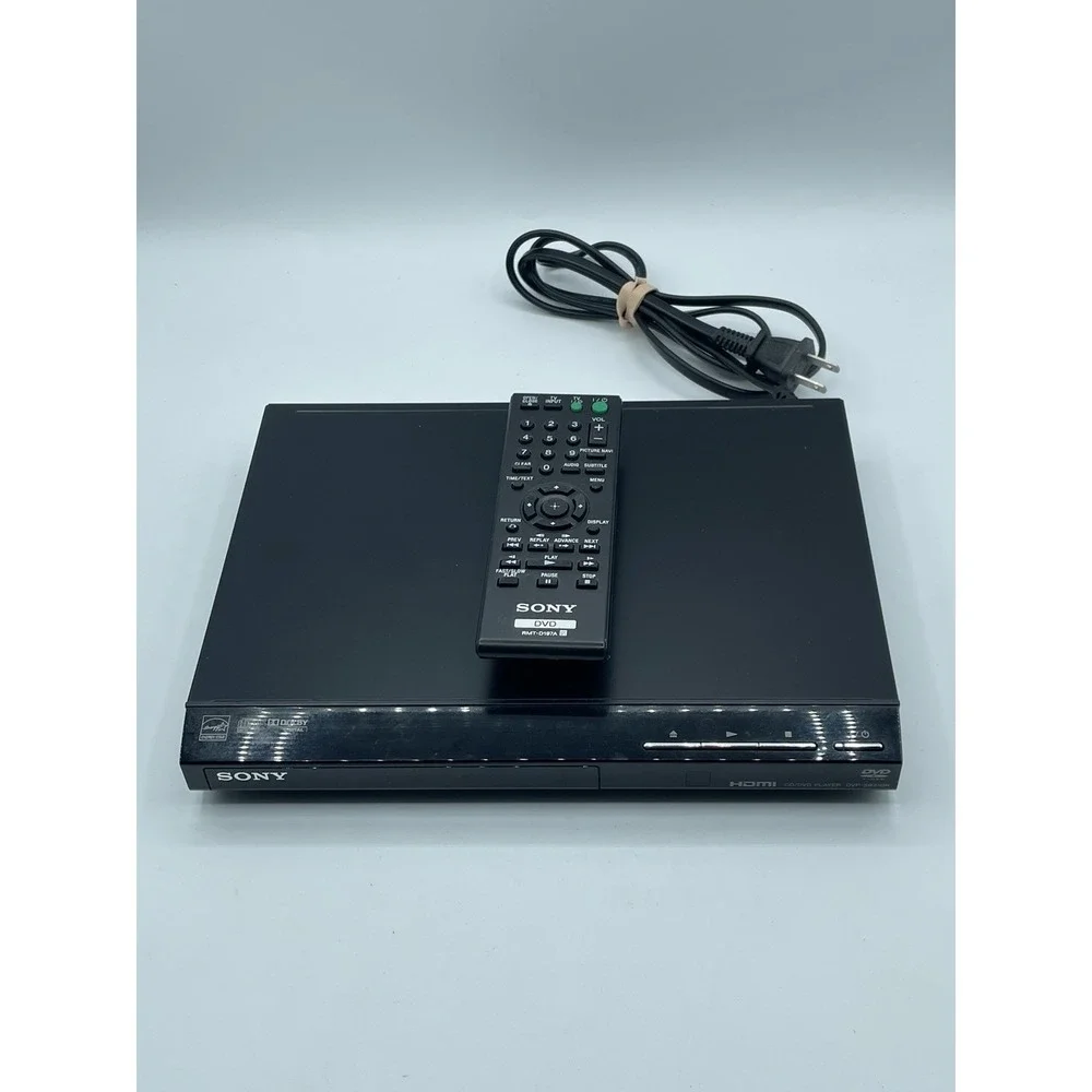 Sony DVP-SR510H DVD Player 1080p Upscaling HDMI CD Player w/ Remote Tested/Works